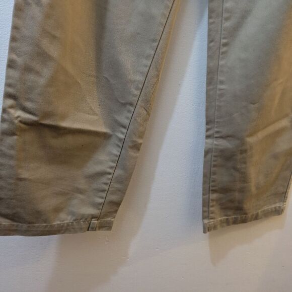 Polo Ralph Lauren Chino Pants Khaki Pleated Front Mens 34 x 30 - Picture 4 of 10